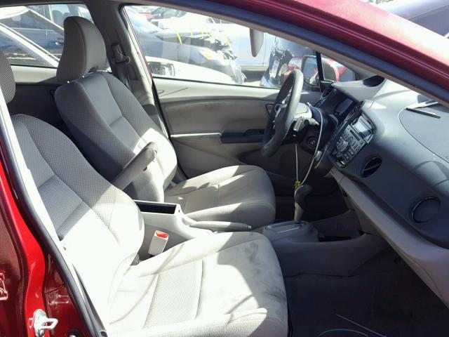 JHMZE2H70AS029329 - 2010 HONDA INSIGHT EX RED photo 5