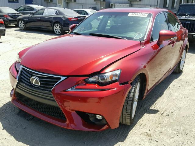 JTHBF1D24F5067042 - 2015 LEXUS IS 250 RED photo 2