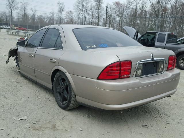 1LNHM87A21Y675092 - 2001 LINCOLN LS GOLD photo 3