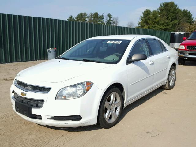 1G1ZB5E18BF153086 - 2011 CHEVROLET MALIBU LS WHITE photo 2