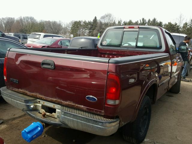 1FTZF186XWNB45630 - 1998 FORD F150 MAROON photo 4