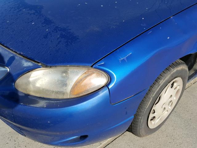 3FAKP1130WR205111 - 1998 FORD ESCORT ZX2 BLUE photo 9