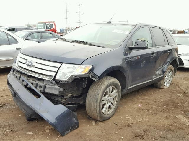 2FMDK36C18BA35814 - 2008 FORD EDGE SE BLUE photo 2