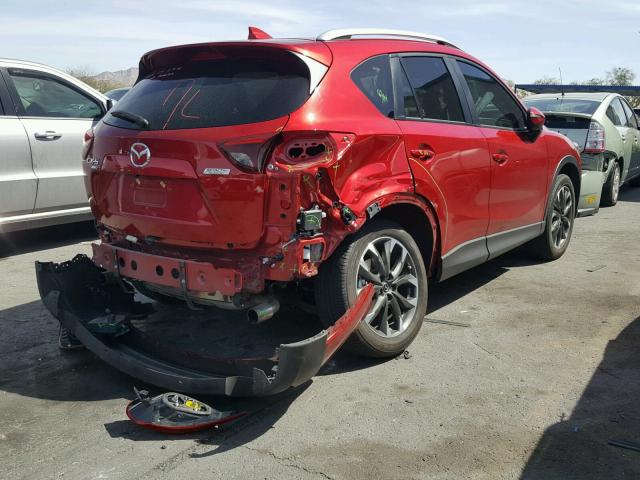 JM3KE4DY7G0814794 - 2016 MAZDA CX-5 GT RED photo 4