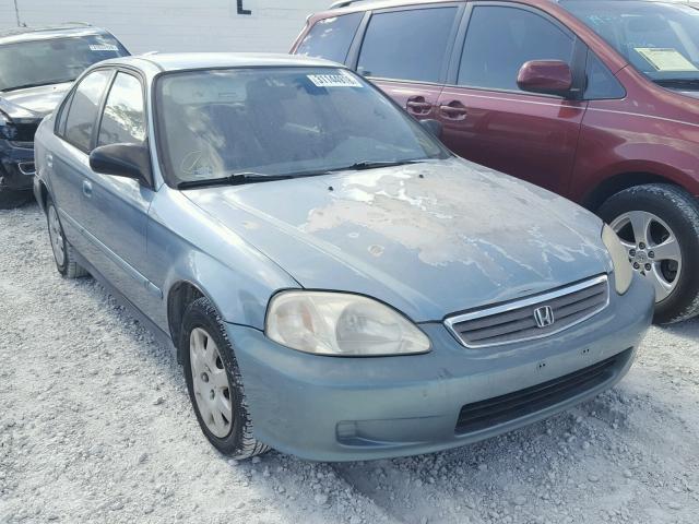 2HGEJ6615YH572812 - 2000 HONDA CIVIC BASE 绿色 照片 1