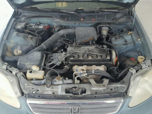 2HGEJ6615YH572812 - 2000 HONDA CIVIC BASE 绿色 照片 7