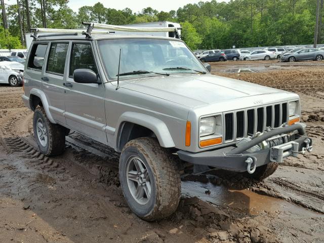 1J4FF58S8YL231678 - 2000 JEEP CHEROKEE C SILVER photo 1