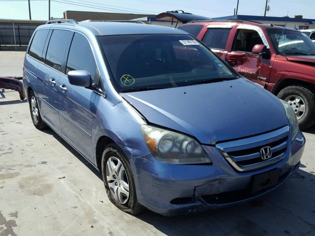 5FNRL38417B038131 - 2007 HONDA ODYSSEY EX BLUE photo 1