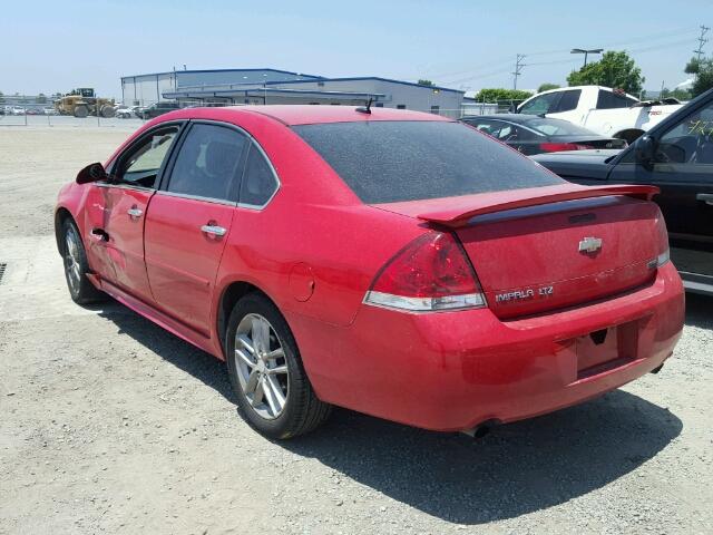 2G1WC5E35C1209852 - 2012 CHEVROLET IMPALA LTZ RED photo 3