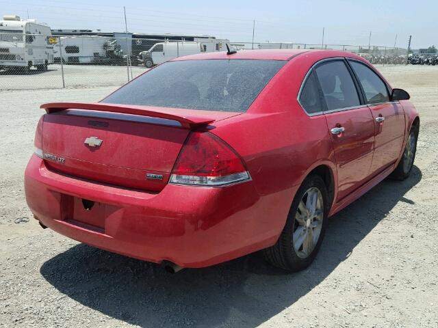 2G1WC5E35C1209852 - 2012 CHEVROLET IMPALA LTZ RED photo 4