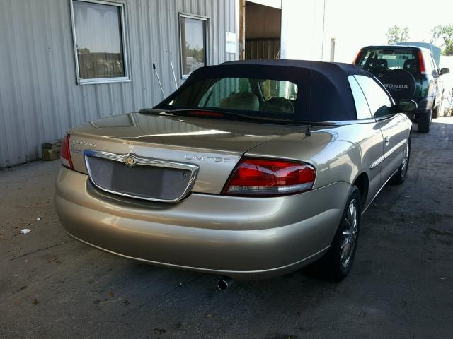 1C3EL65R72N146770 - 2002 CHRYSLER SEBRING LI GOLD photo 4