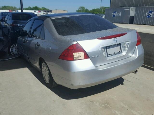 1HGCM56186A080456 - 2006 HONDA ACCORD VAL SILVER photo 3