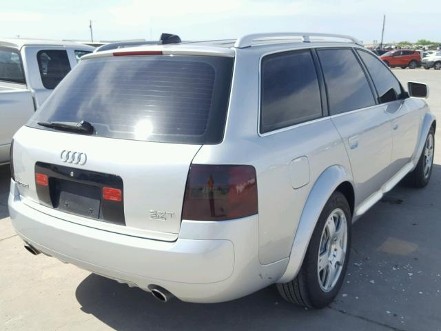 WA1YD64BX4N000564 - 2004 AUDI ALLROAD SILVER photo 4