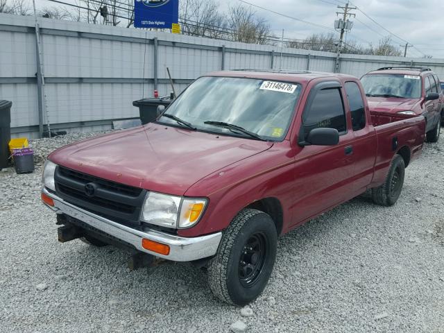 4TAVL52N8WZ152448 - 1998 TOYOTA TACOMA XTR MAROON photo 2