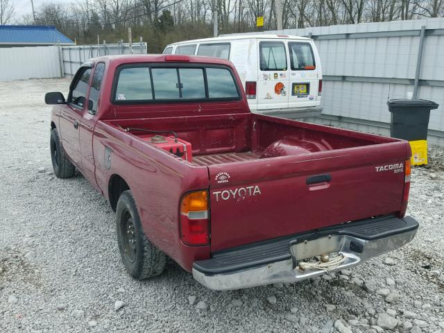 4TAVL52N8WZ152448 - 1998 TOYOTA TACOMA XTR MAROON photo 3