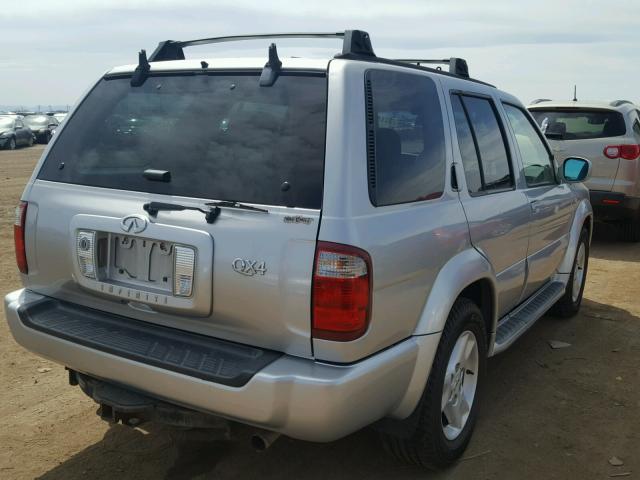 JNRDR09Y72W257723 - 2002 INFINITI QX4 SILVER photo 4