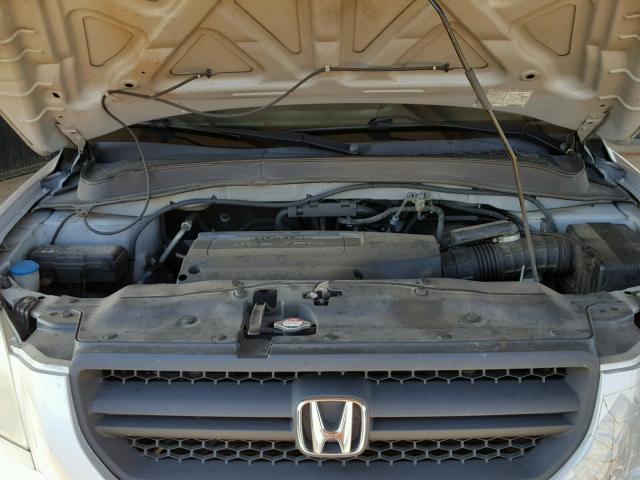 2HKYF18173H552879 - 2003 HONDA PILOT LX SILVER photo 7