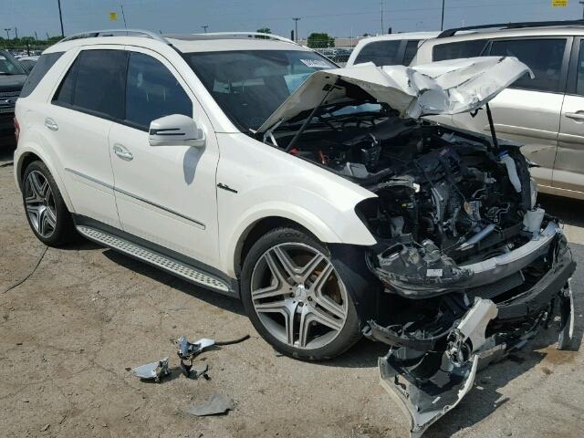 4JGBB7HB6BA661056 - 2011 MERCEDES-BENZ ML 63 AMG CREAM photo 1