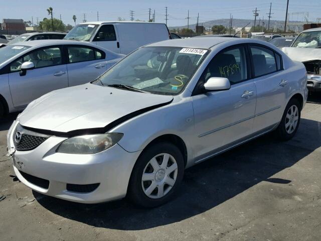 JM1BK32G561546150 - 2006 MAZDA 3 I SILVER photo 2