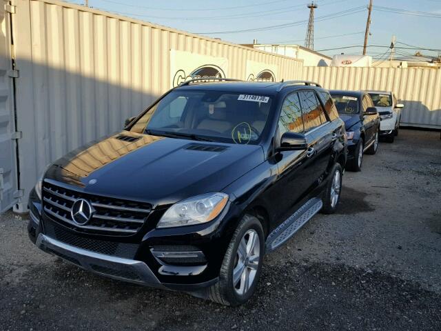 4JGDA0EB2FA513371 - 2015 MERCEDES-BENZ ML 250 BLU BLACK photo 2