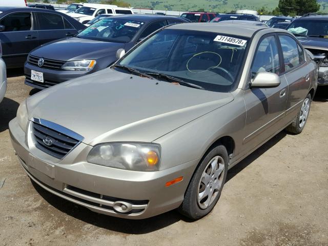 KMHDN46D55U969616 - 2005 HYUNDAI ELANTRA GL BROWN photo 2