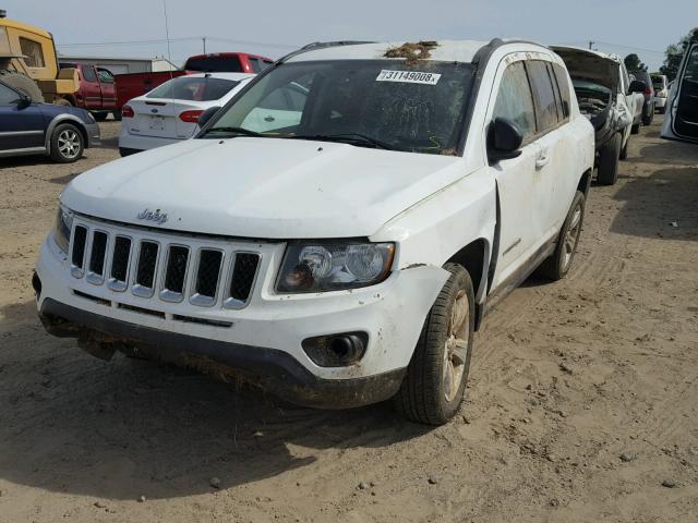 1C4NJCBA3HD146374 - 2017 JEEP COMPASS SP WHITE photo 2