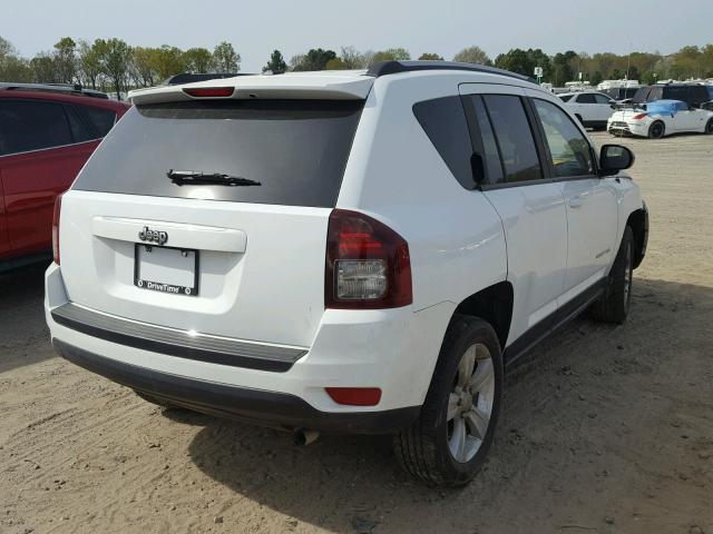 1C4NJCBA3HD146374 - 2017 JEEP COMPASS SP WHITE photo 4