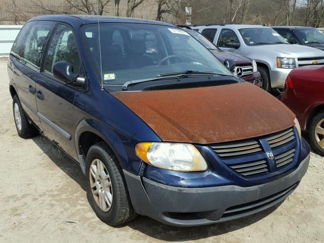 1D4GP25BX6B705467 - 2006 DODGE CARAVAN SE BLUE photo 1