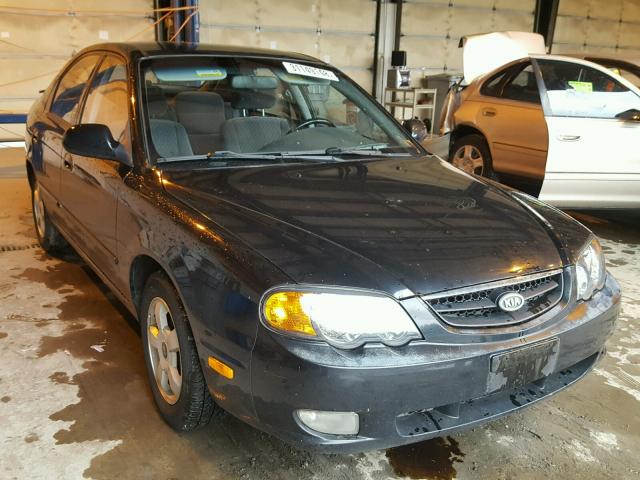 KNAFB161145139702 - 2004 KIA SPECTRA GS BLACK photo 1