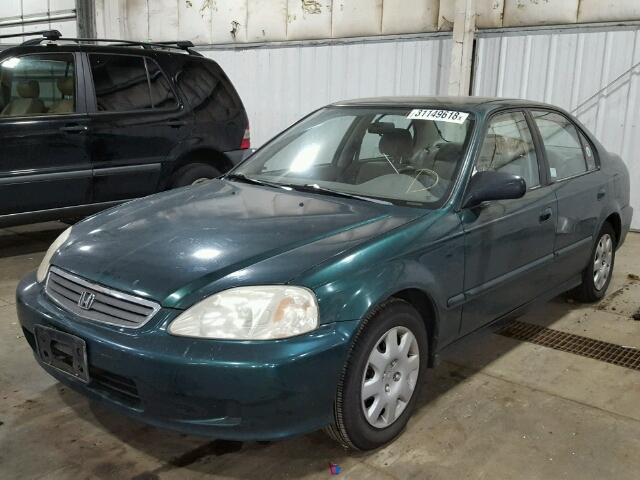 2HGEJ6611XH557612 - 1999 HONDA CIVIC BASE 绿色 照片 2