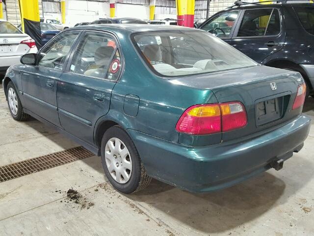 2HGEJ6611XH557612 - 1999 HONDA CIVIC BASE 绿色 照片 3