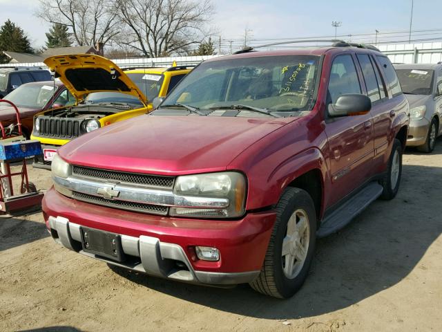 1GNDT13S232117431 - 2003 CHEVROLET TRAILBLAZE MAROON photo 2