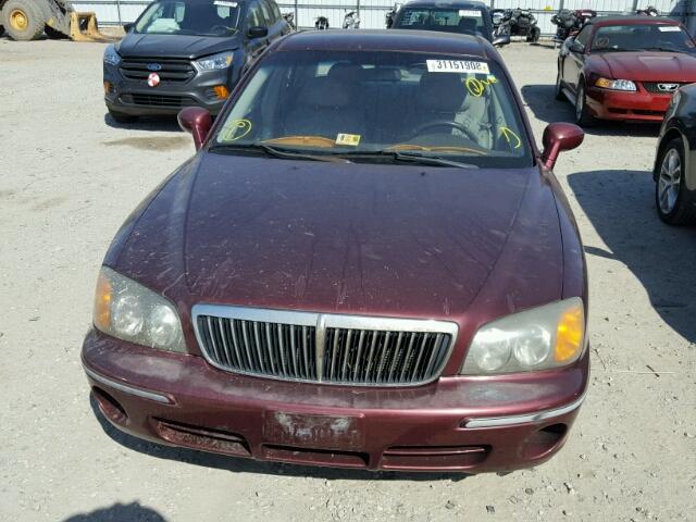 KMHFU45E82A181271 - 2002 HYUNDAI XG 350 MAROON photo 9