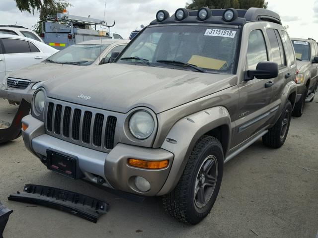 1J8GL38K54W239441 - 2004 JEEP LIBERTY RE GOLD photo 2