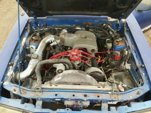 1FABP42E9KF220912 - 1989 FORD MUSTANG GT BLUE photo 7