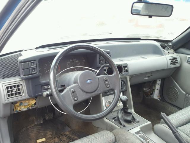 1FABP42E9KF220912 - 1989 FORD MUSTANG GT BLUE photo 9