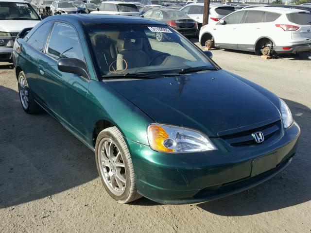 1HGEM21991L040890 - 2001 HONDA CIVIC SI GREEN photo 1