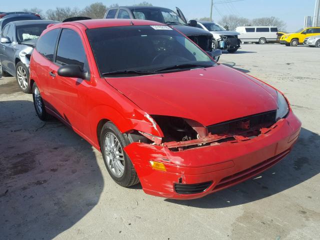 1FAFP31N87W149142 - 2007 FORD FOCUS ZX3 RED photo 1