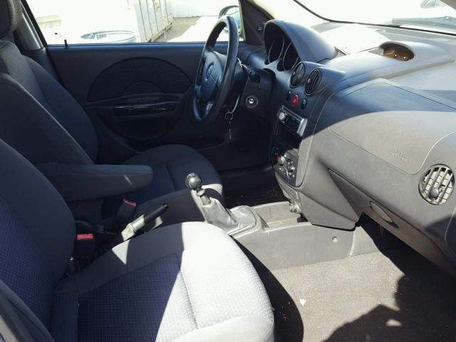 KL1TD66667B707061 - 2007 CHEVROLET AVEO BASE Mavi foto 5