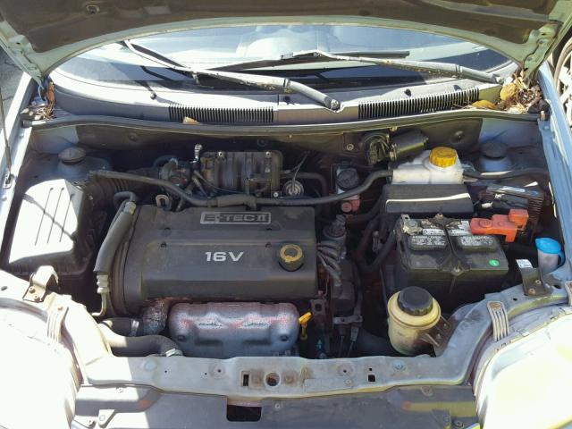 KL1TD66667B707061 - 2007 CHEVROLET AVEO BASE Mavi foto 7