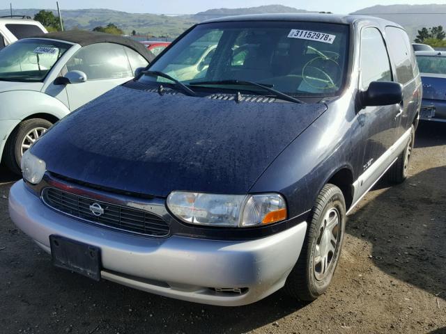 4N2XN11T8YD842388 - 2000 NISSAN QUEST SE BLUE photo 2