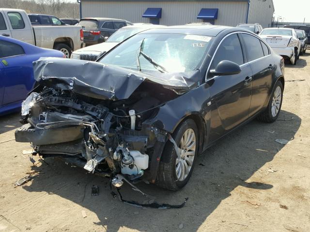 W04GS5EC8B1033151 - 2011 BUICK REGAL CXL BLACK photo 2