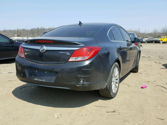 W04GS5EC8B1033151 - 2011 BUICK REGAL CXL BLACK photo 4