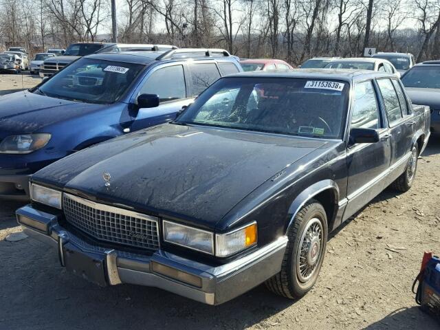 1G6CD5156K4338249 - 1989 CADILLAC DEVILLE BLUE photo 2