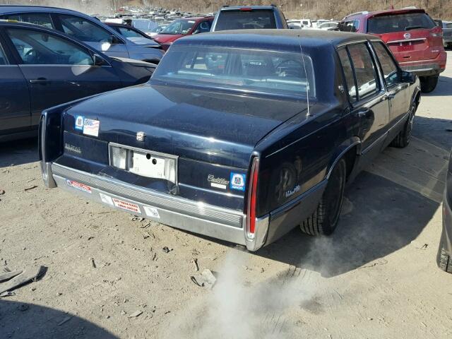 1G6CD5156K4338249 - 1989 CADILLAC DEVILLE BLUE photo 4