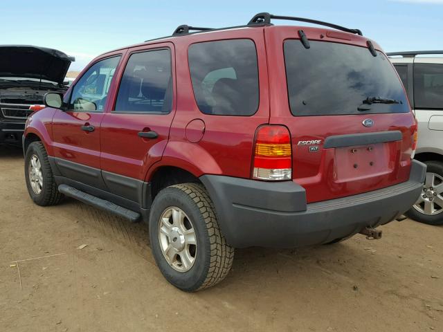 1FMCU93184KA36079 - 2004 FORD ESCAPE XLT RED photo 3