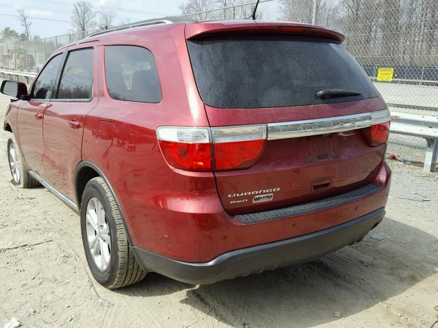 1C4RDJAG8DC584603 - 2013 DODGE DURANGO SX RED photo 3