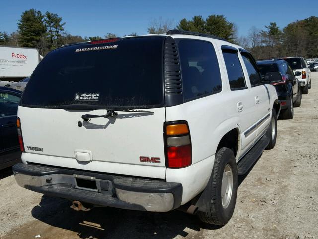 1GKEK13TX4J142582 - 2004 GMC YUKON WHITE photo 4