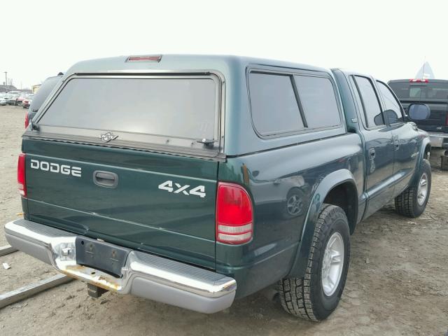 1B7GG2AN5YS711905 - 2000 DODGE DAKOTA QUA GREEN photo 4