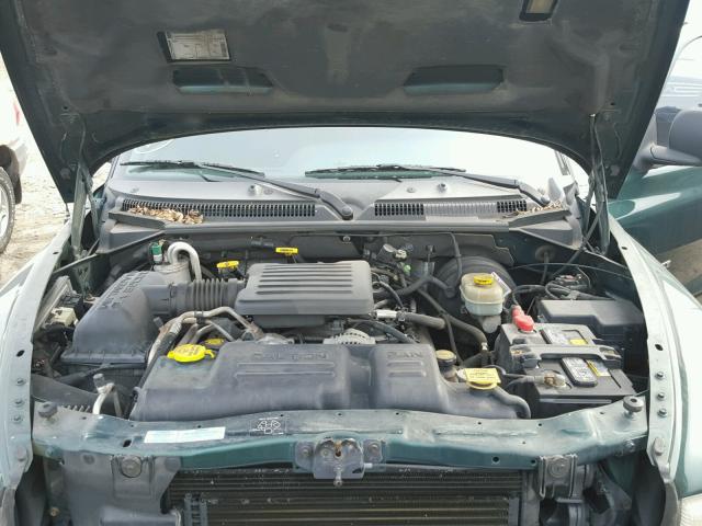 1B7GG2AN5YS711905 - 2000 DODGE DAKOTA QUA GREEN photo 7